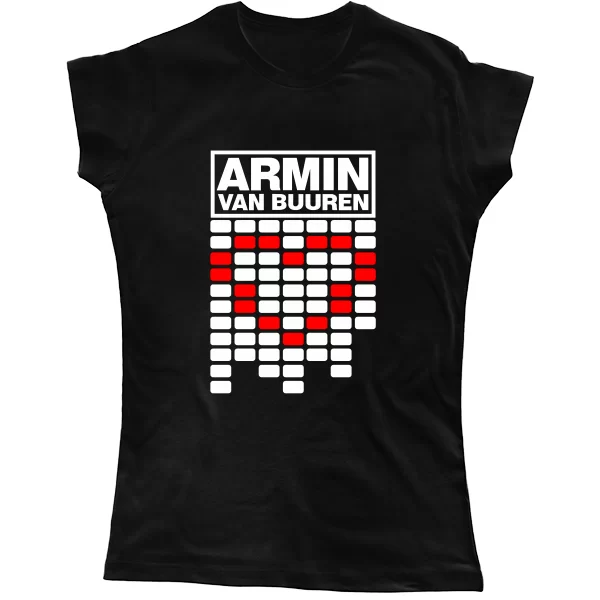 Женская футболка Armin van Buuren сердце