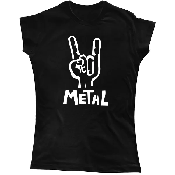 Женская футболка Metal