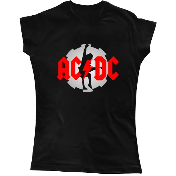 Женская футболка с логотипом AC DC