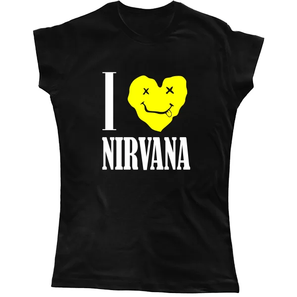 Женская футболка I Love Nirvana