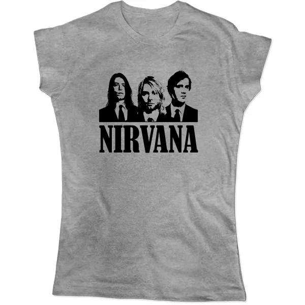 Женская футболка Музыканты Nirvana