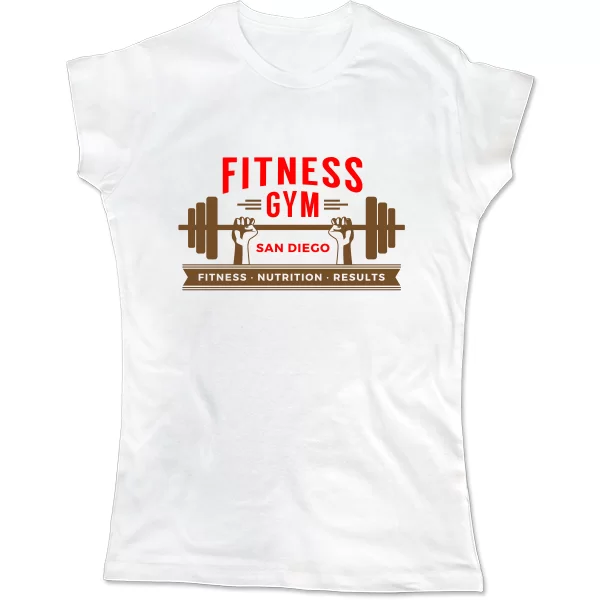 Женская футболка Fitness Gym 8009