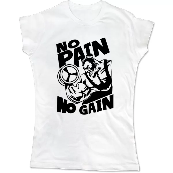 Женская футболка No Pain No Gain