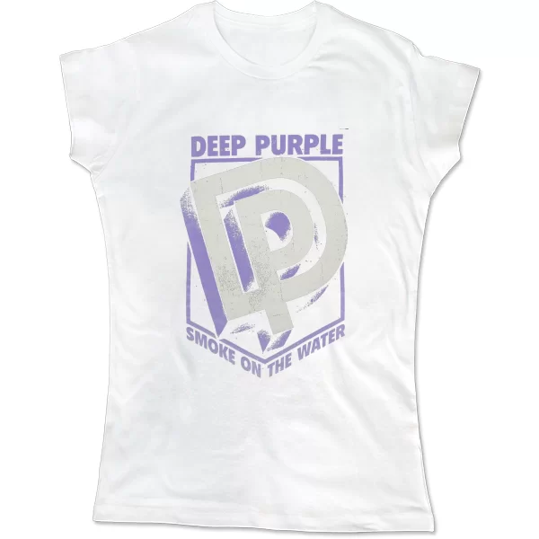 Женская футболка Deep Purple лого 3D
