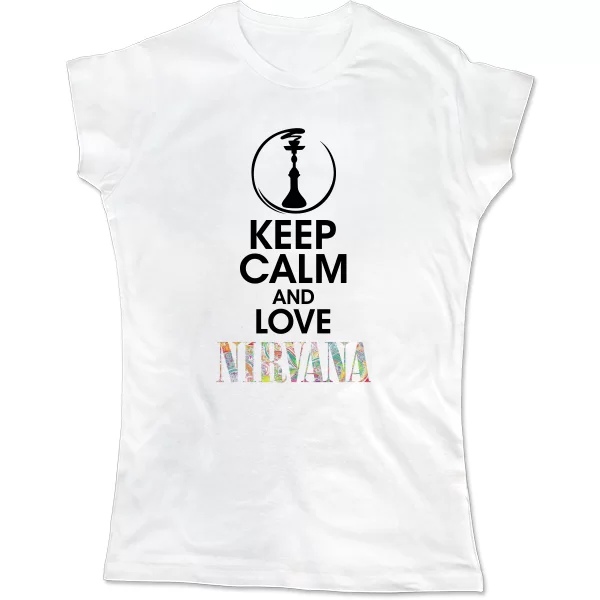 Женская футболка Keep Calm and Love Nirvana