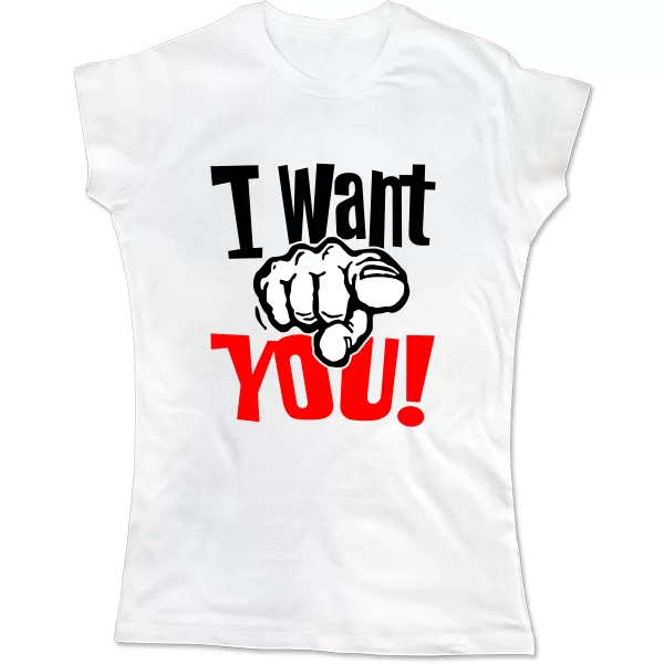 Женская футболка I want You