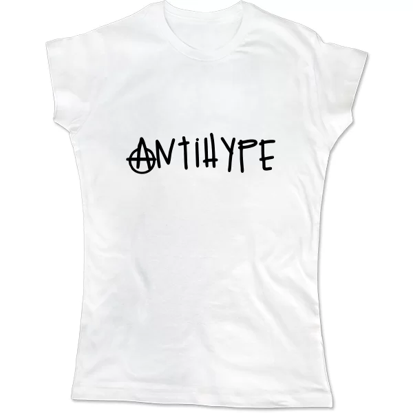 Женская футболка С надписью Antihype