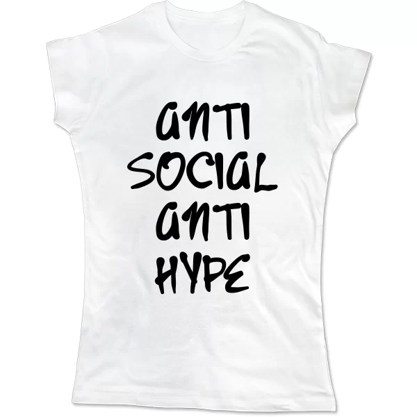 Женская футболка Anti Social Anti Hype