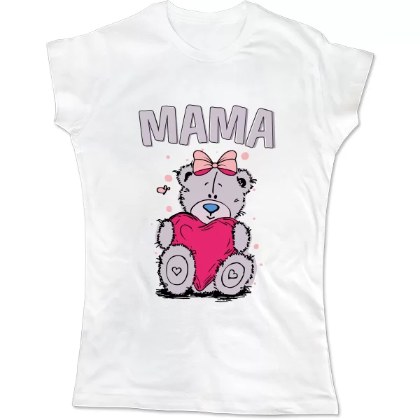 Женская футболка Мама Teddy 17370