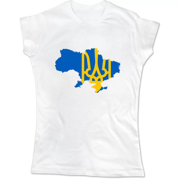 Женская футболка Украина едина