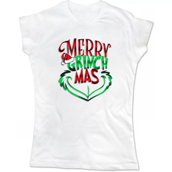 Женская футболка Merry GrinchMas