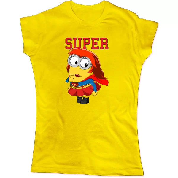 Женская футболка Миньон Super girl 19005