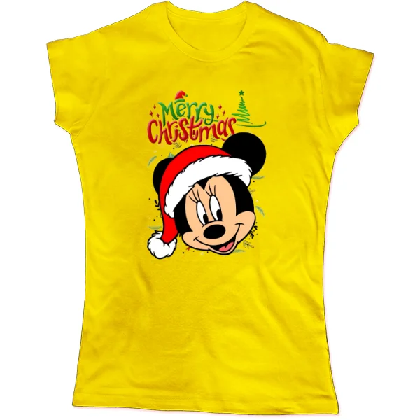 Жіноча футболка Merry Christmas Minie Mouse