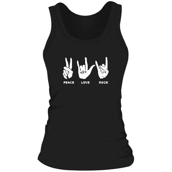 Женская майка Peace Love Rock
