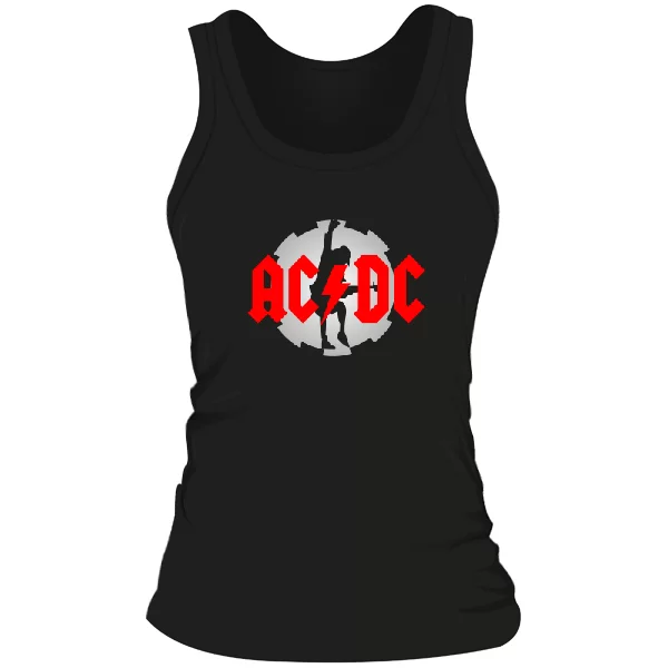 Женская майка с логотипом AC DC