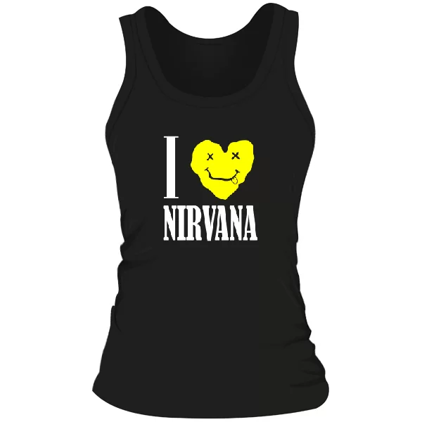 Женская майка I Love Nirvana