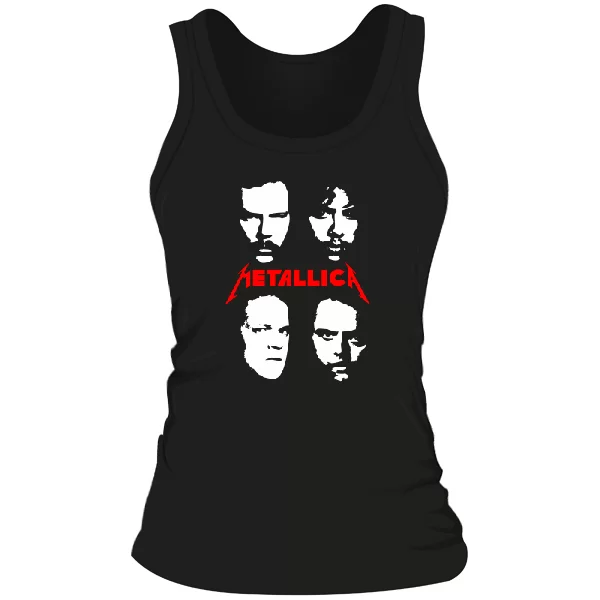 Женская майка Metallica лица