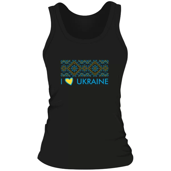Женская майка I love Ukraine