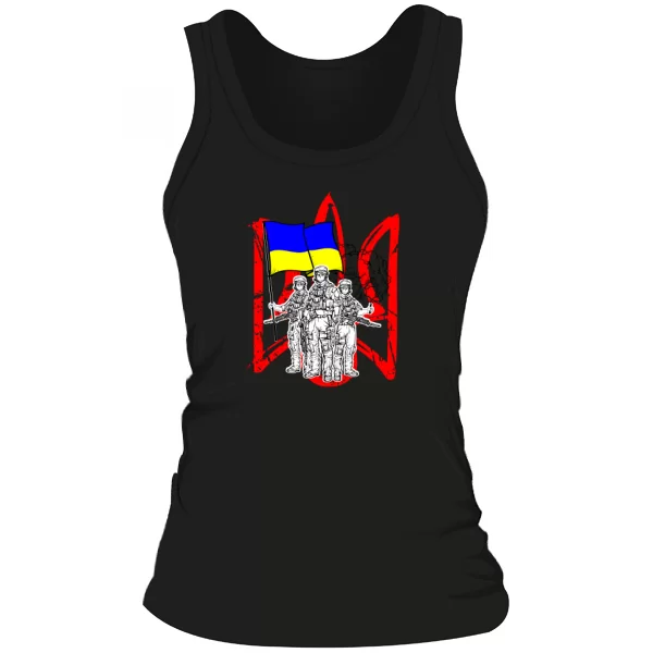 Женская майка ВСУ с Гербом