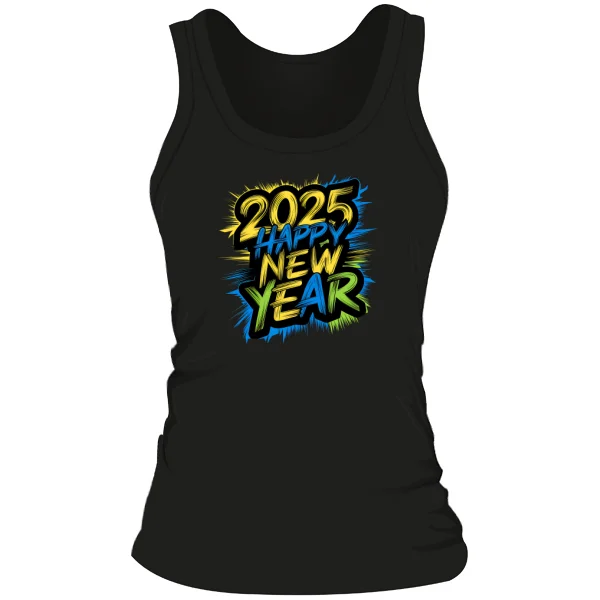 Женская майка Happy new year 2025