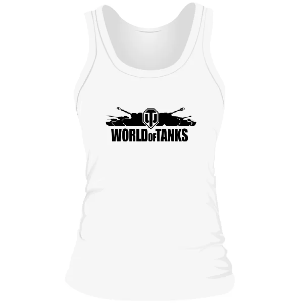 Женская майка с надписью World of Tanks