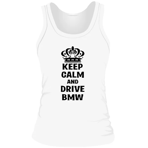 Женская майка Keep Calm and Drive BMW