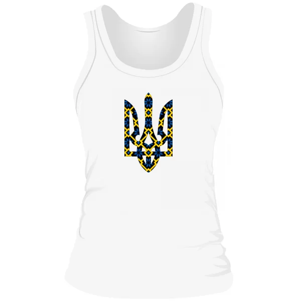 Женская майка с трезубцем Украины (4367)