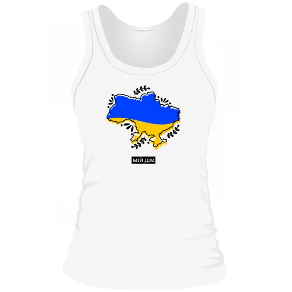 Женская майка Украина мой дом
