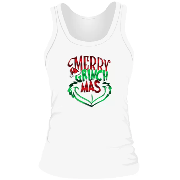 Женская майка Merry GrinchMas