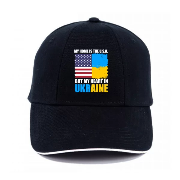 Кепка Мой дом USA но сердце в Украине