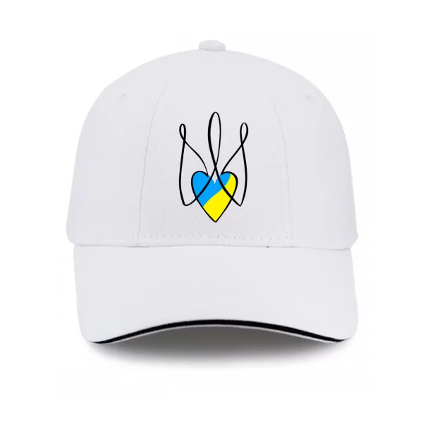 Кепка Трезубец с сердцем Украины