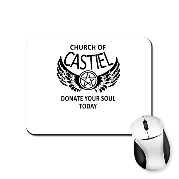 Килимок для миші Supernatural church of castiel