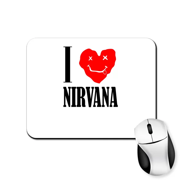 Коврик для мыши I Love Nirvana