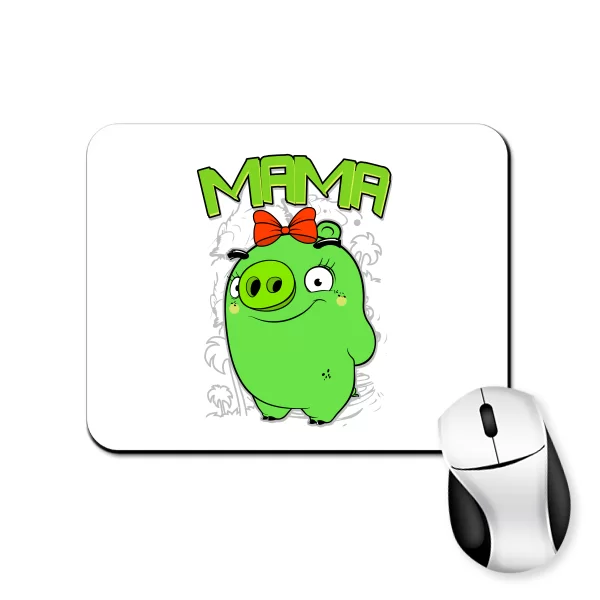 Коврик для мыши Мама свин Angry Bird
