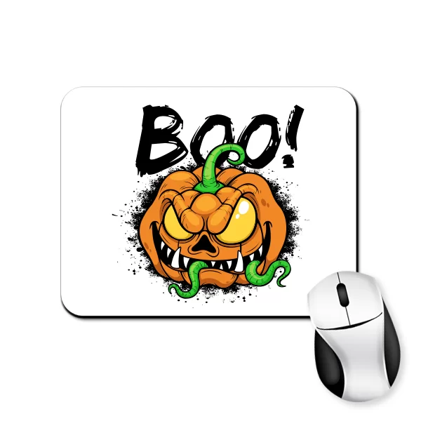 Коврик для мыши с надписью Boo