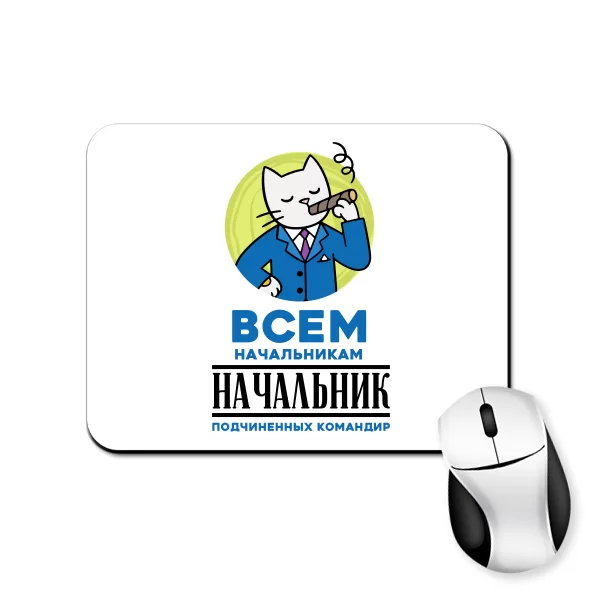 Коврик для мыши Всем начальникам начальник