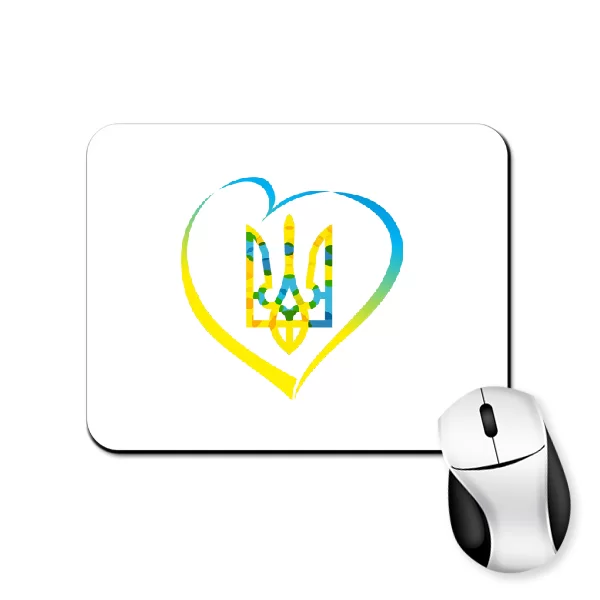 Коврик для мыши с трезубцем Украины 4274