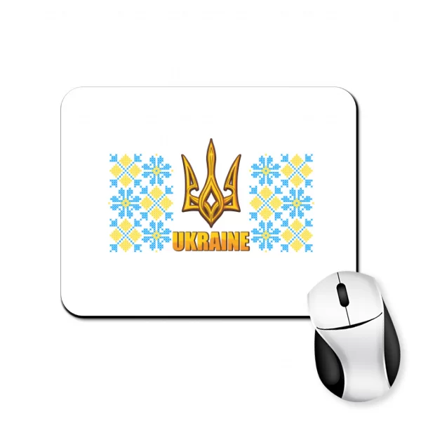 Коврик для мыши Ukraine с орнаментом