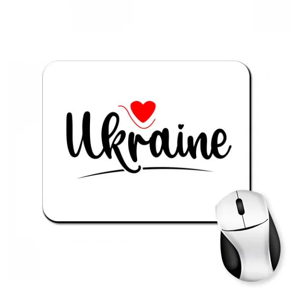 Коврик для мыши Ukraine надпись