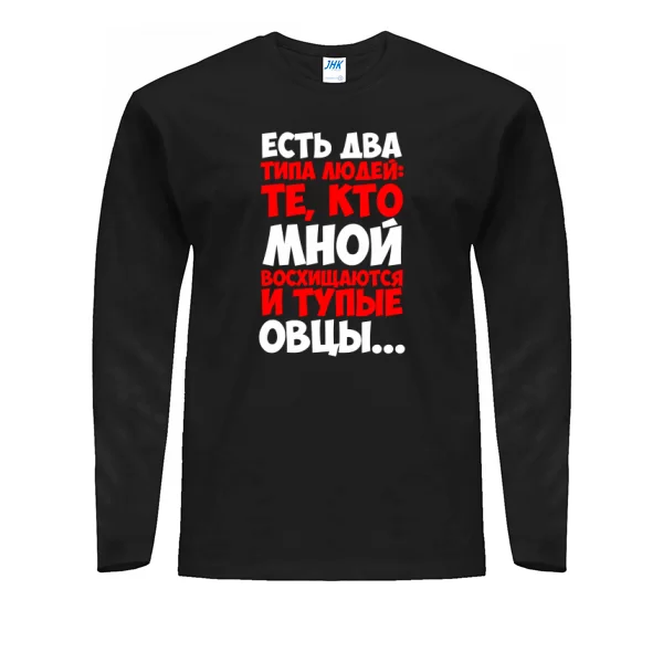 Чоловічий лонгслив Два типи людей