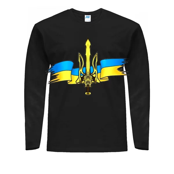 Мужской лонгслив с патриотическим Гербом