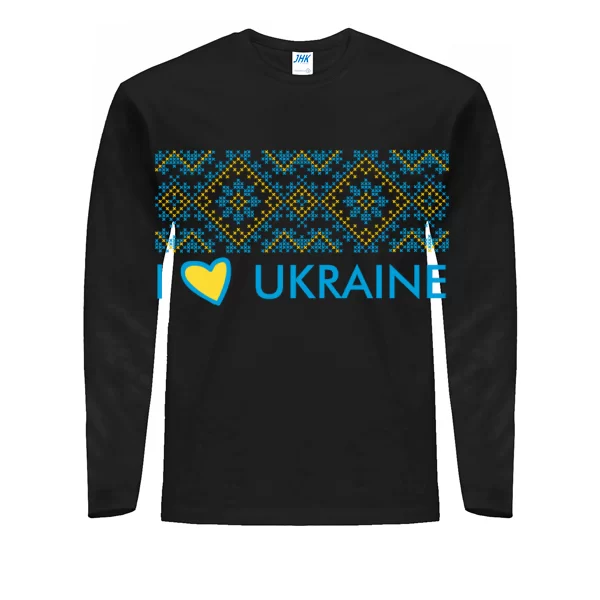 Мужской лонгслив I love Ukraine