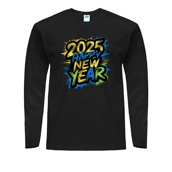 Мужской лонгслив Happy new year 2025
