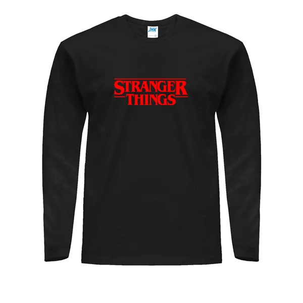 Мужской лонгслив с надписью Stranger Things 