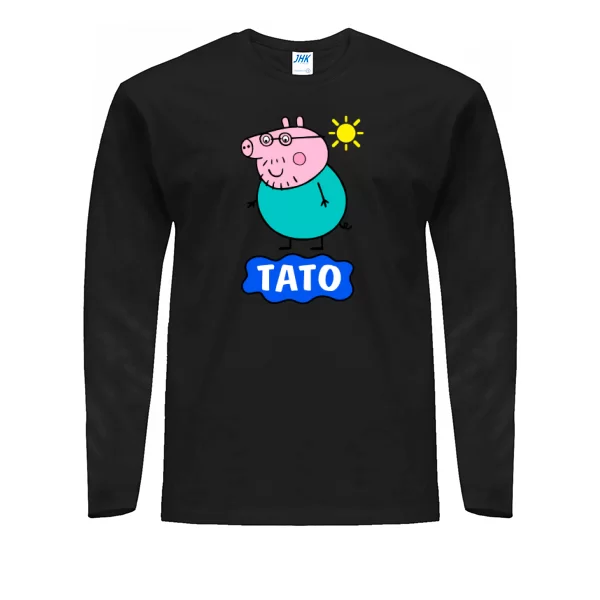 Чоловічий лонгслив Тато Свин