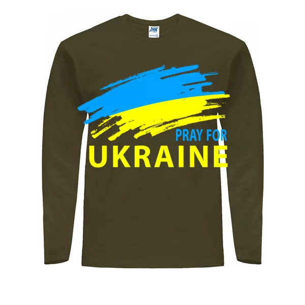Чоловічий лонгслів Молимось за Україну