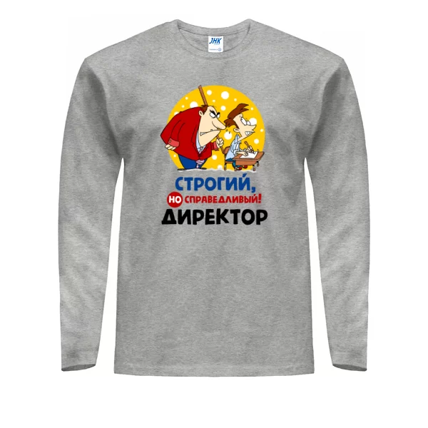 Чоловічий лонгслив Строгий але справедливий Директор