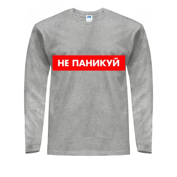 Мужской лонгслив Не паникуй