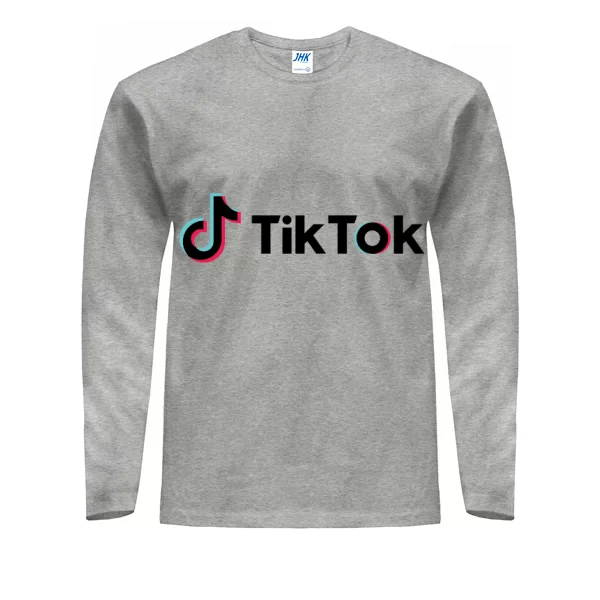 Мужской лонгслив c логотипом ТикТок