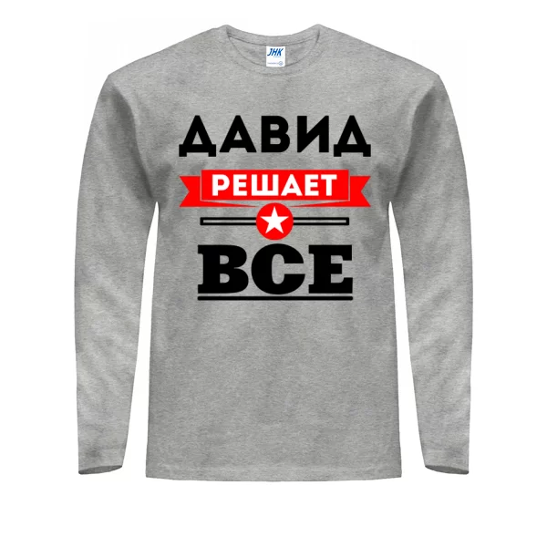 Мужской лонгслив Давид решает всё
